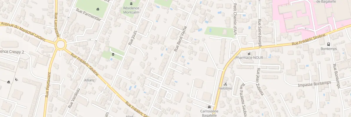 Plan du 22B Rue René Vache à Talence