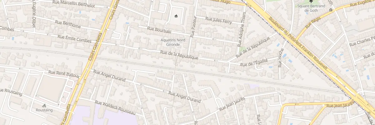 Plan du 63 Rue de la République à Talence
