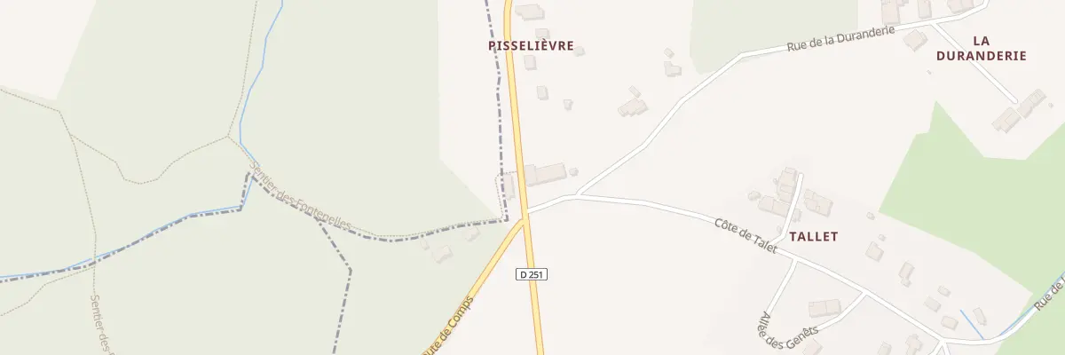 Plan du 20 Rue de la Duranderie à Samonac
