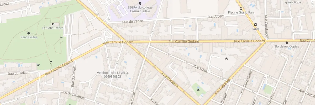 Plan du 156 Rue Frere à Bordeaux