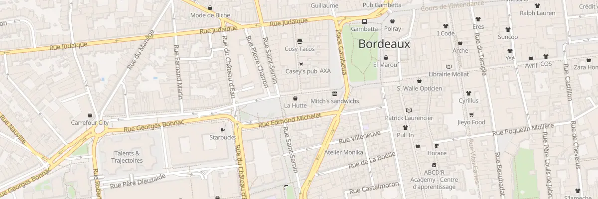 Plan du 14 Rue Georges Bonnac à Bordeaux
