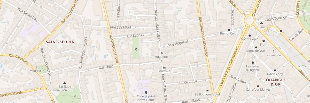Plan du 81 Rue du Palais Gallien à Bordeaux