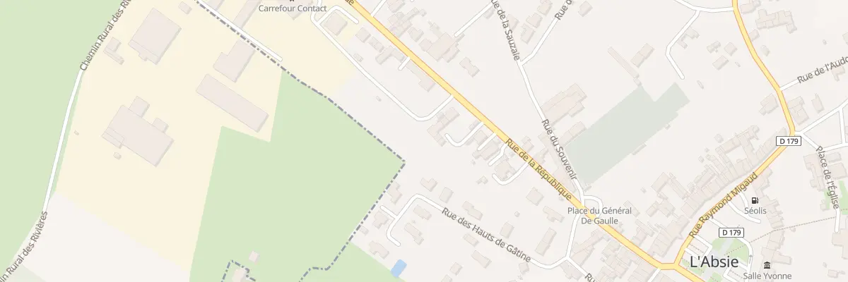 Plan du 61 Rue de la République à L’Absie
