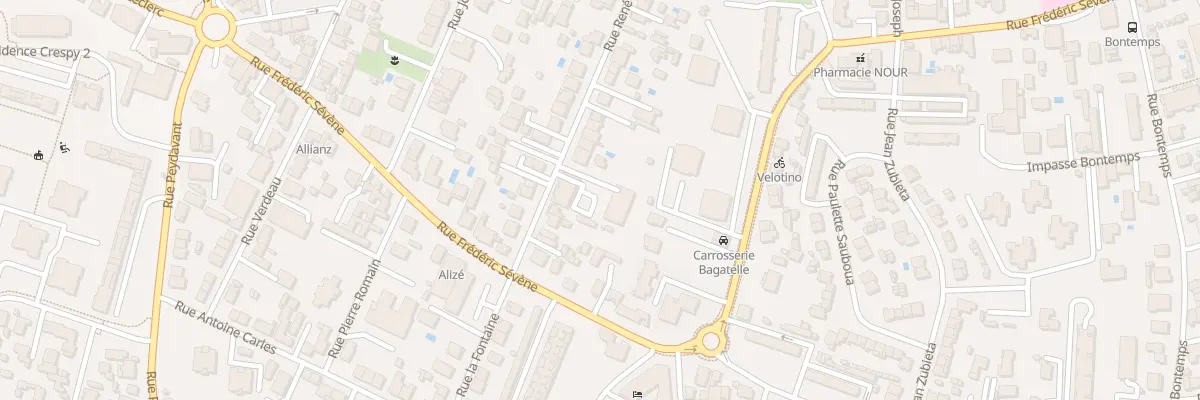 Plan du 38 Rue René Vache à Talence
