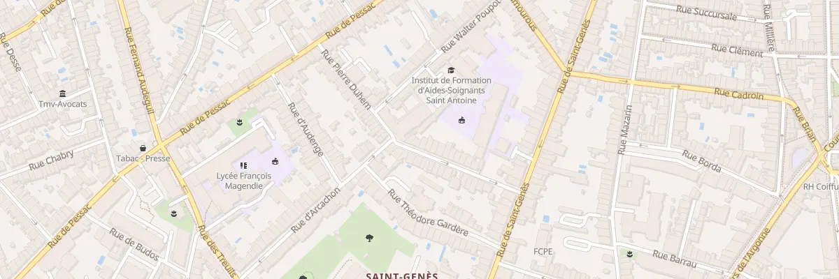 Plan du 42 Rue Pierre Duhem à Bordeaux
