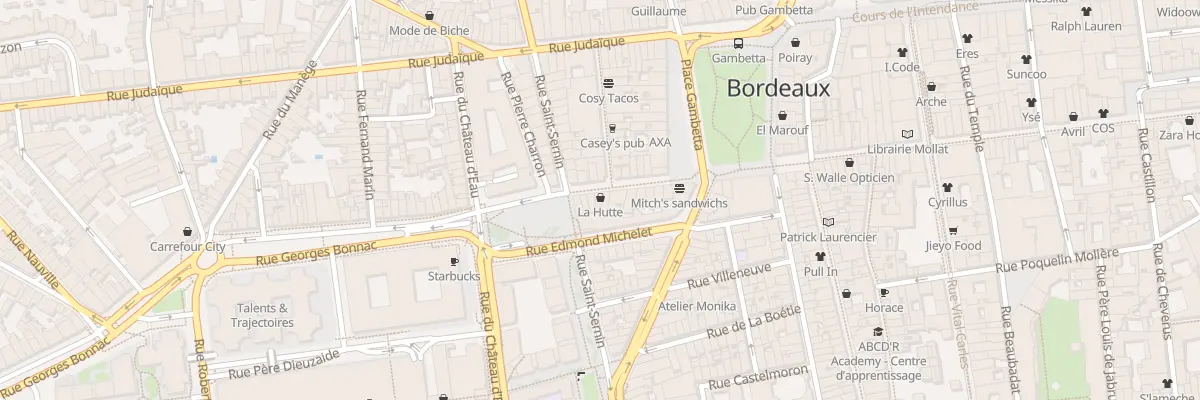 Plan du 16 Rue Georges Bonnac à Bordeaux
