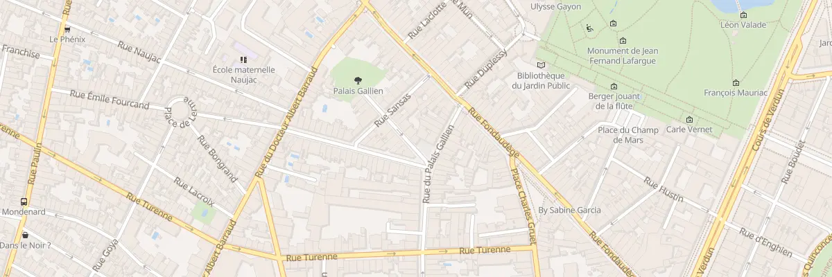 Plan du 157 Rue du Palais Gallien à Bordeaux