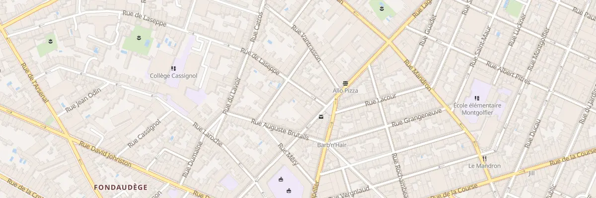 Plan du 8 Rue de Laseppe à Bordeaux