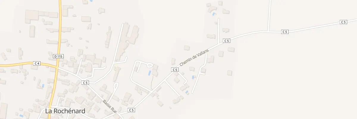 Plan du 13 Che de Vallans à La Rochénard