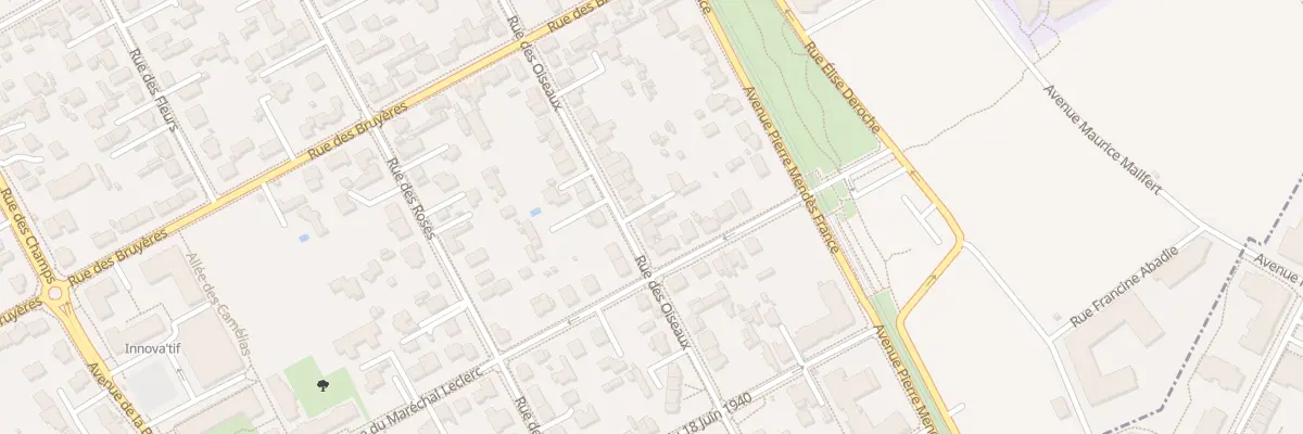 Plan du 40 Rue des Oiseaux à Avrillé