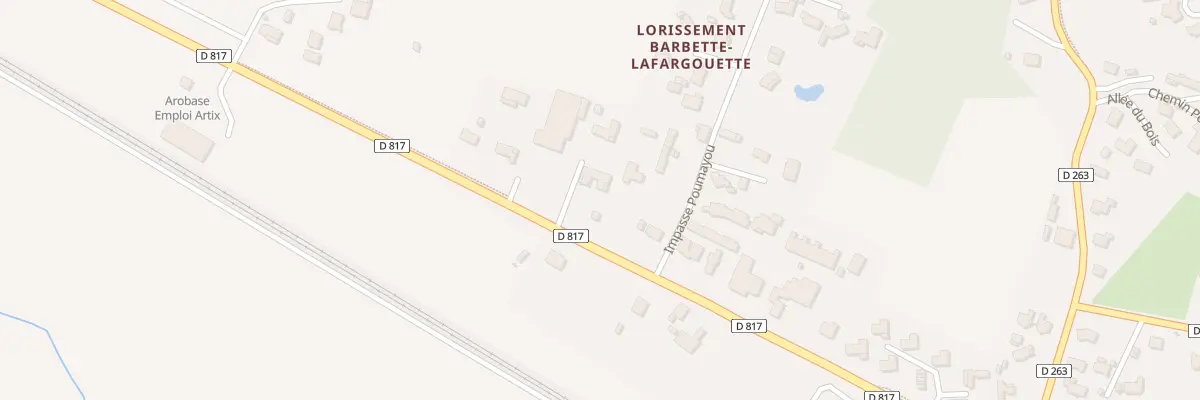 Plan du 444T Av Gaston Febus à Artix