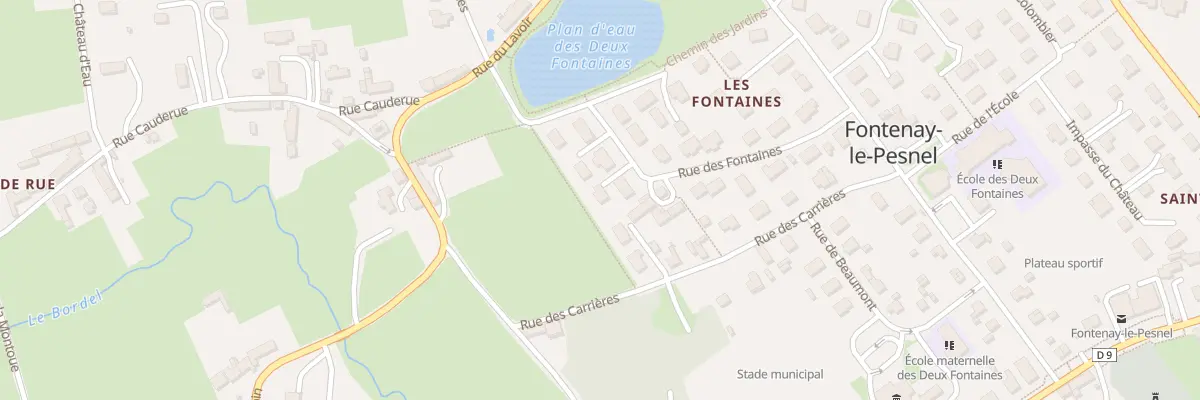 Plan du 10 Rue des Fontaines à Fontenay-le-Pesnel