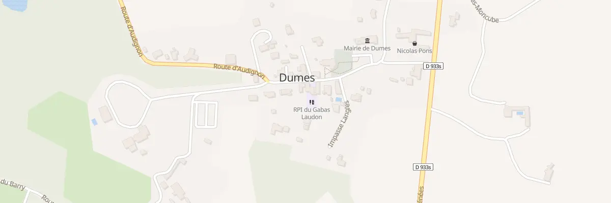 Plan du 227 Rte de l’Eglise à Dumes
