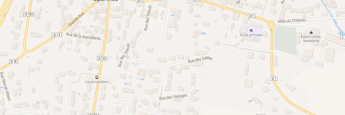 Plan du 280 Rue des Sables à Épannes