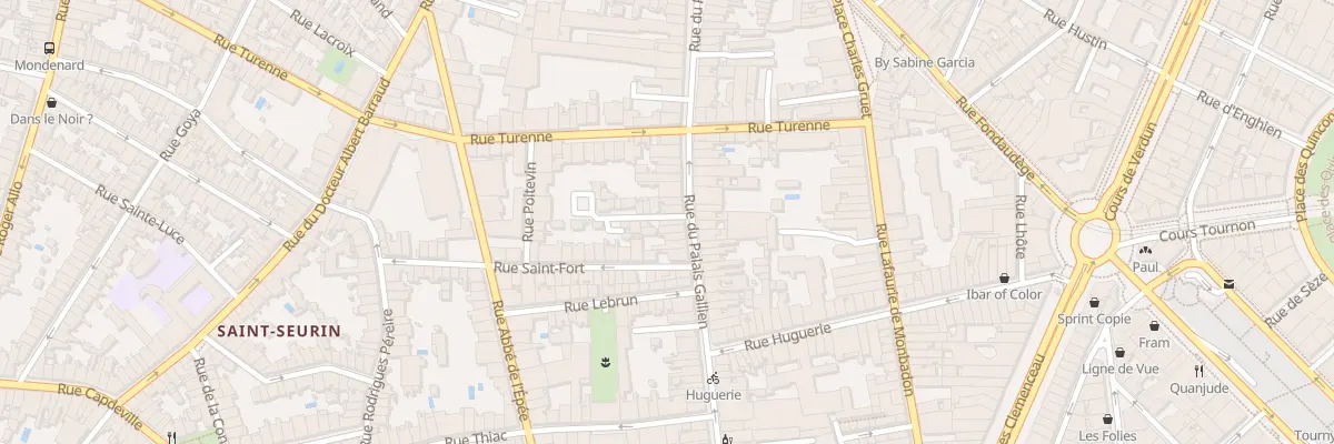 Plan du 111 Rue du Palais Gallien à Bordeaux