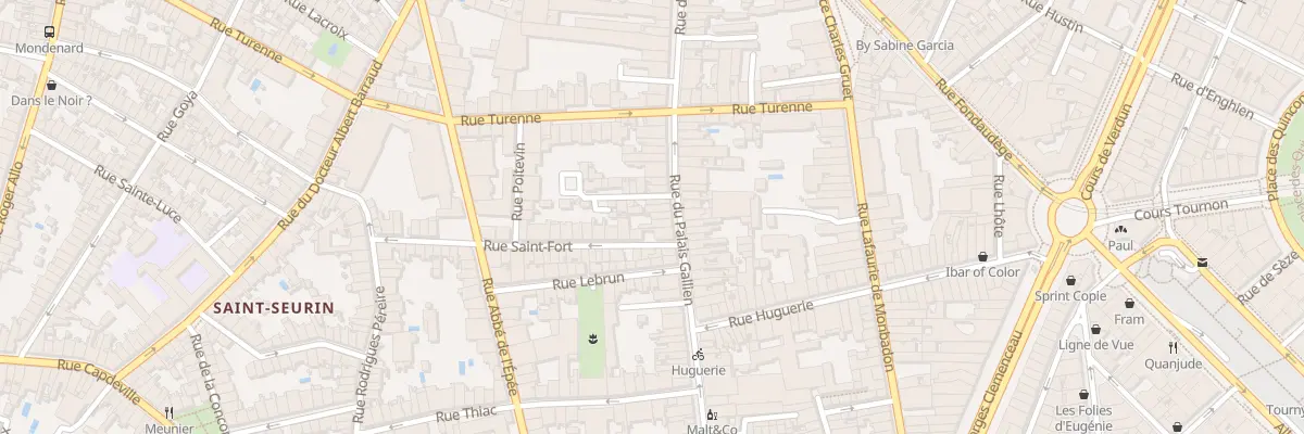 Plan du 107 Rue du Palais Gallien à Bordeaux