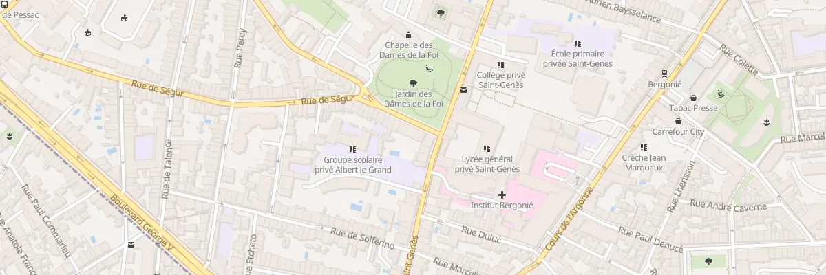 Plan du 117 Rue de Ségur à Bordeaux