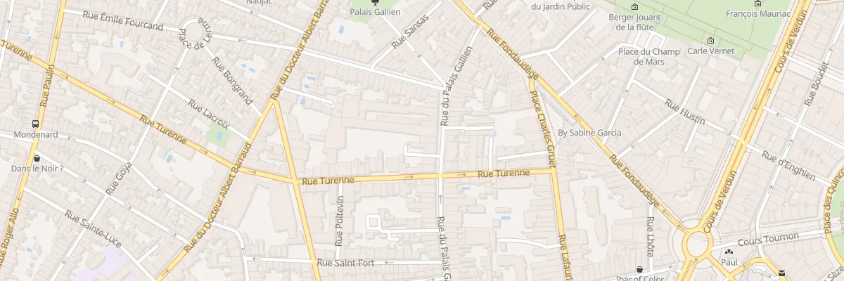 Plan du 141 Rue du Palais Gallien à Bordeaux