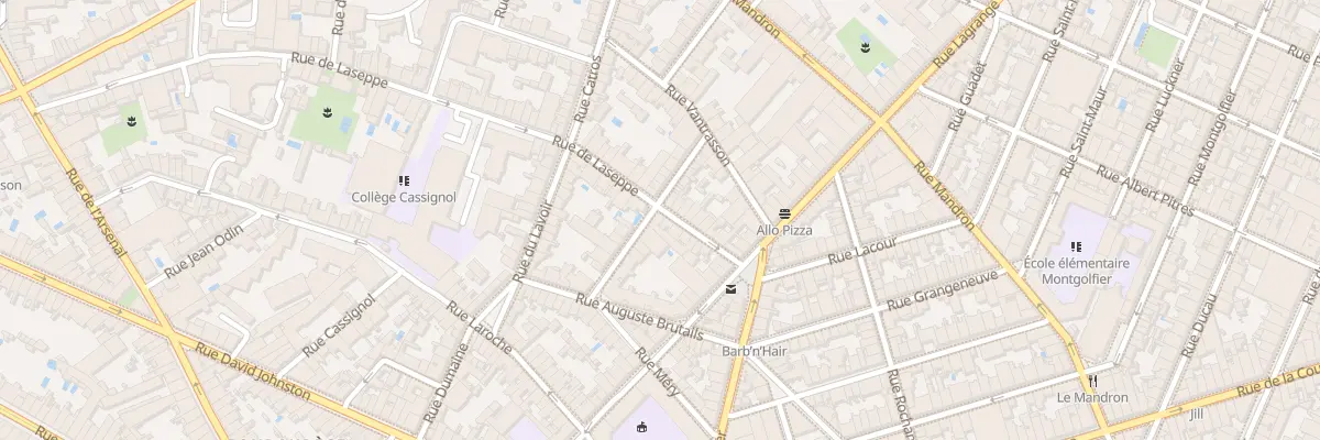 Plan du 16 Rue de Laseppe à Bordeaux