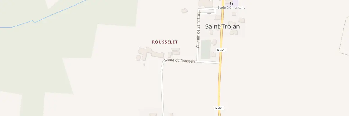 Plan du 3 Rousselet Est à Saint-Trojan
