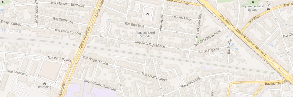 Plan du 55 Rue de la République à Talence