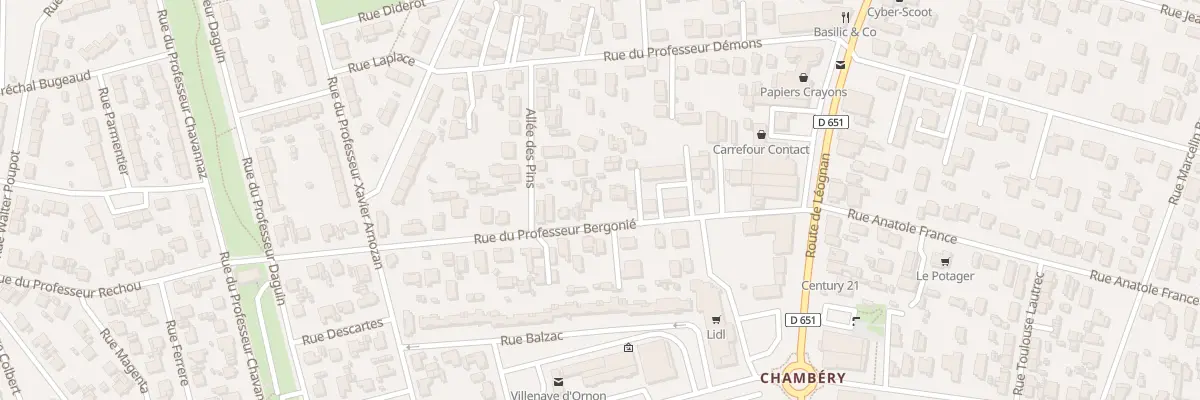 Plan du 17 Rue Professeur Bergonié à Villenave-d’Ornon
