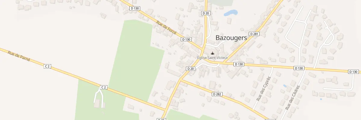 Plan du 12 Pl de l’Église à Bazougers