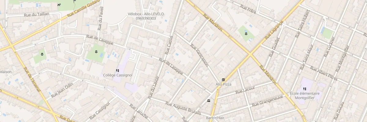 Plan du 25 Rue de Laseppe à Bordeaux