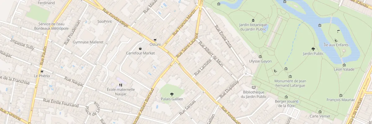 Plan du 127 Rue Fondaudège à Bordeaux