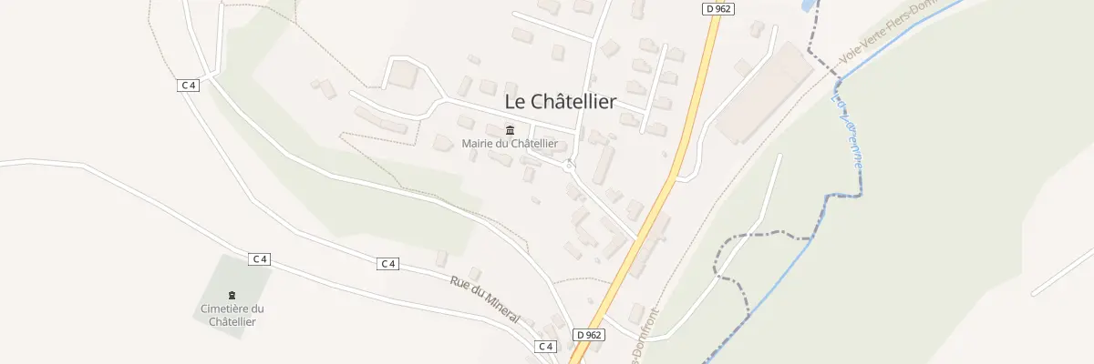 Plan du 7 Rue de L Eglise au Châtellier