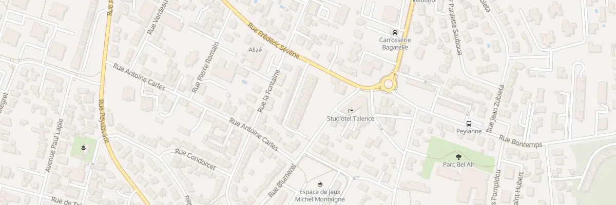 Plan du 160 Rue Frédéric Sevene à Talence