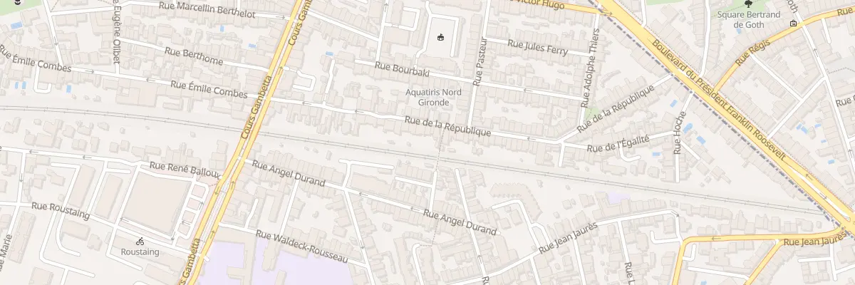Plan du 51 Rue de la République à Talence
