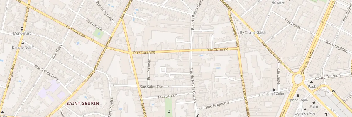 Plan du 34 Rue de Turenne à Bordeaux