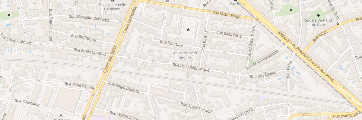 Plan du 46 Rue de la République à Talence