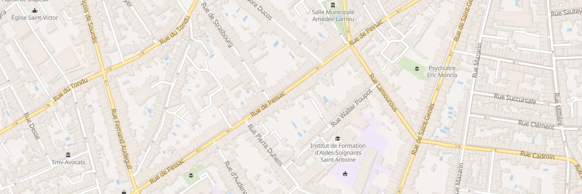 Plan du 112 Rue de Pessac à Bordeaux