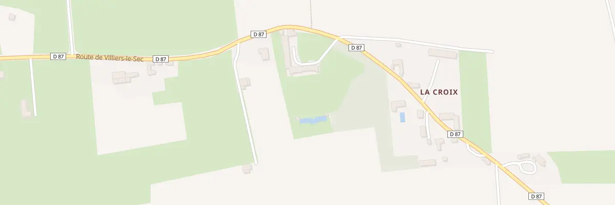 Plan du 14 Rte de Villiers-le-Sec à Bazenville
