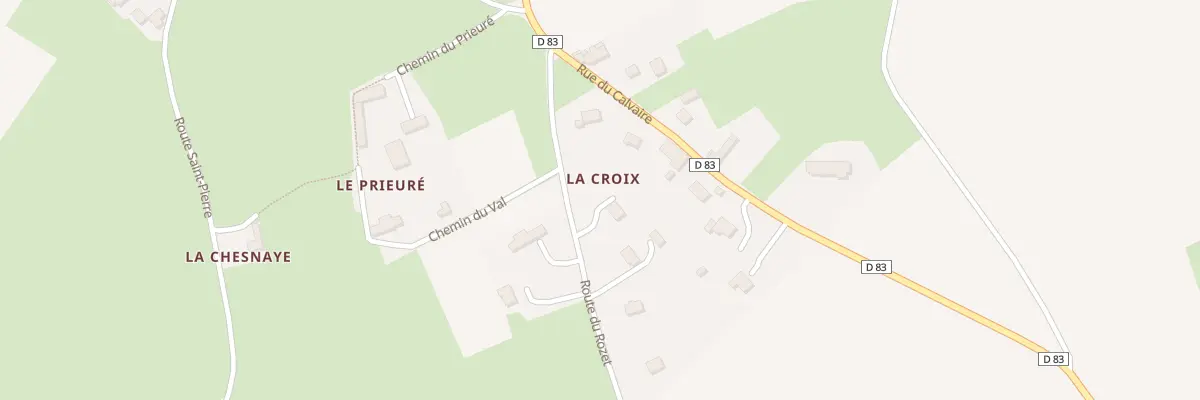Plan du 2 Rte du Rozet - Tournay Odon à Val d’Arry