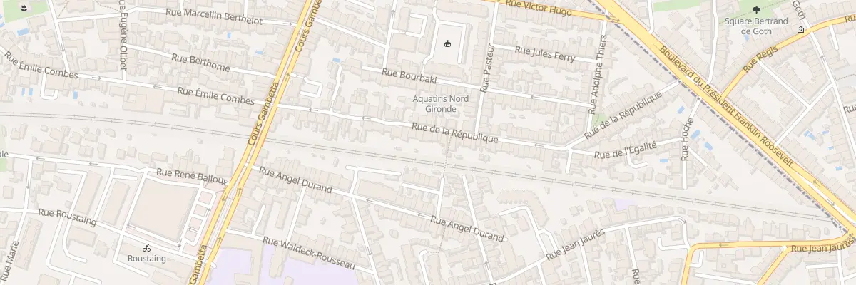 Plan du 47 Rue de la République à Talence
