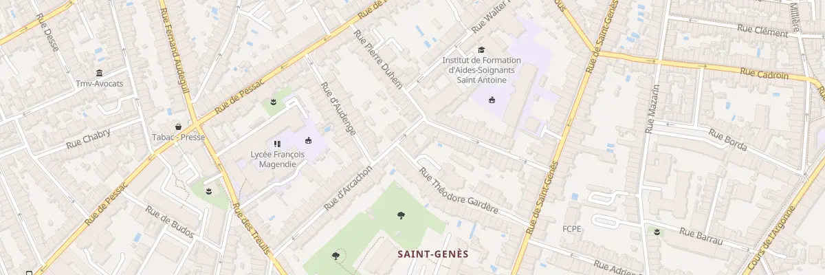Plan du 4 Rue d’Arcachon à Bordeaux