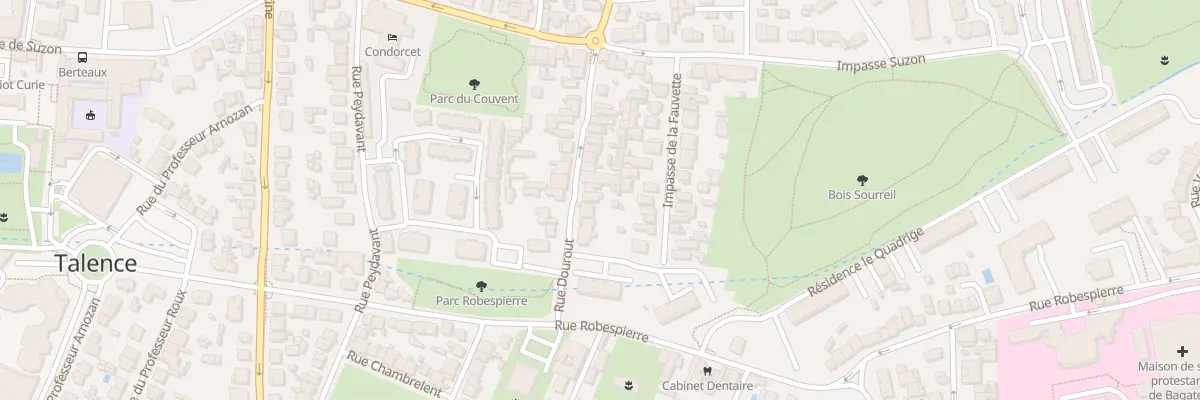 Plan du 32 Rue Dourout à Talence