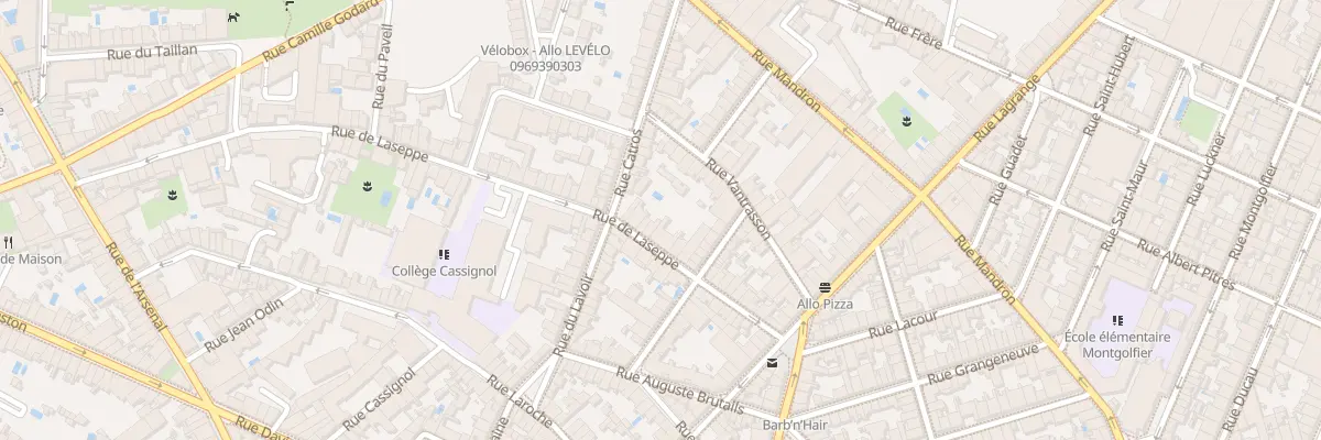 Plan du 29 Rue de Laseppe à Bordeaux
