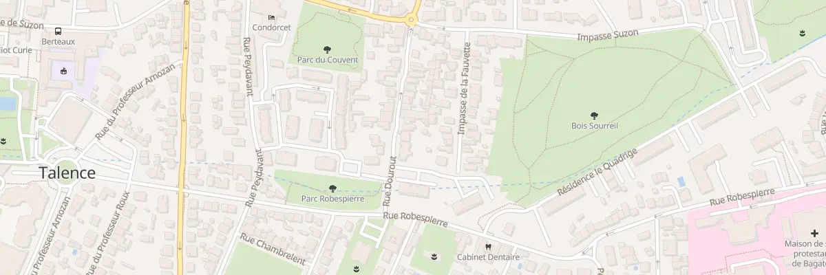 Plan du 34 Rue Dourout à Talence