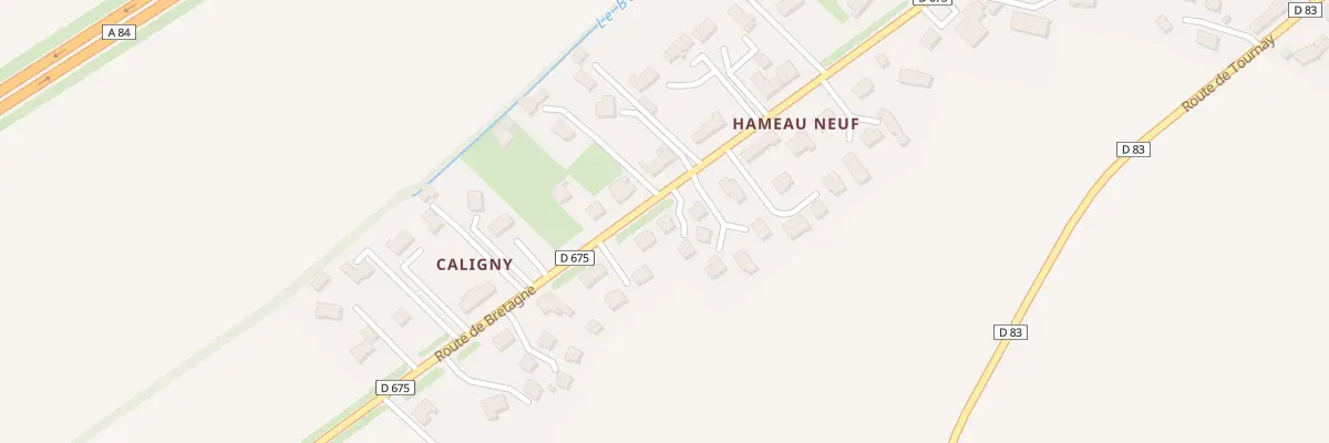 Plan du 3255 Rte de Bretagne Noyers Bocage à Val d’Arry