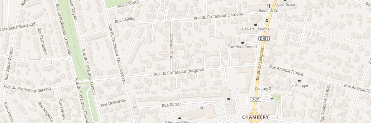Plan du 21B Rue Professeur Bergonié à Villenave-d’Ornon