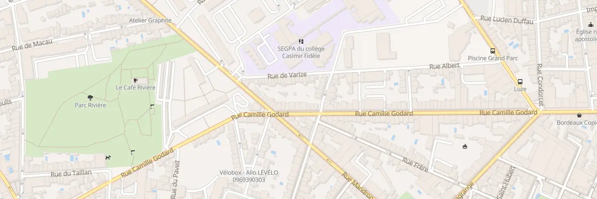 Plan du 155 Rue Camille Godard à Bordeaux