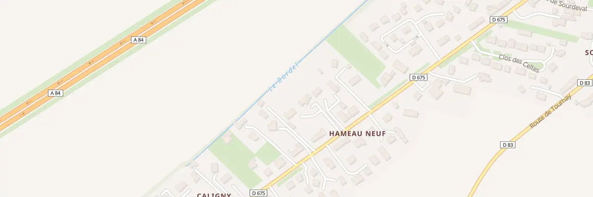 Plan du 3170 Rte de Bretagne Noyers Bocage à Val d’Arry