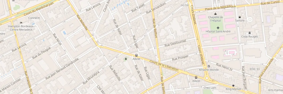 Plan du 46 Rue Ligier à Bordeaux
