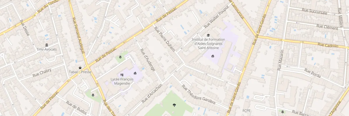 Plan du 31 Rue Pierre Duhem à Bordeaux