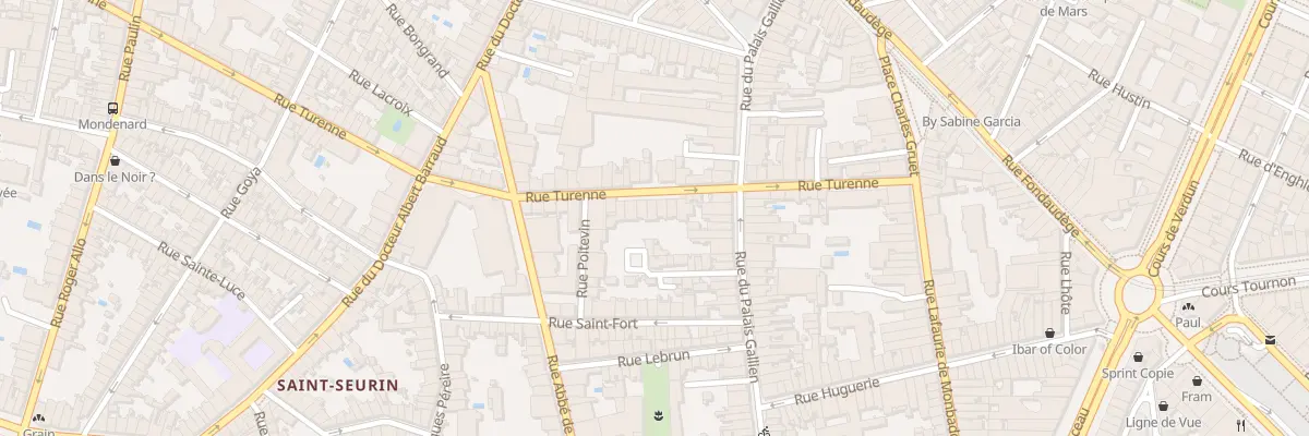 Plan du 40 Rue de Turenne à Bordeaux