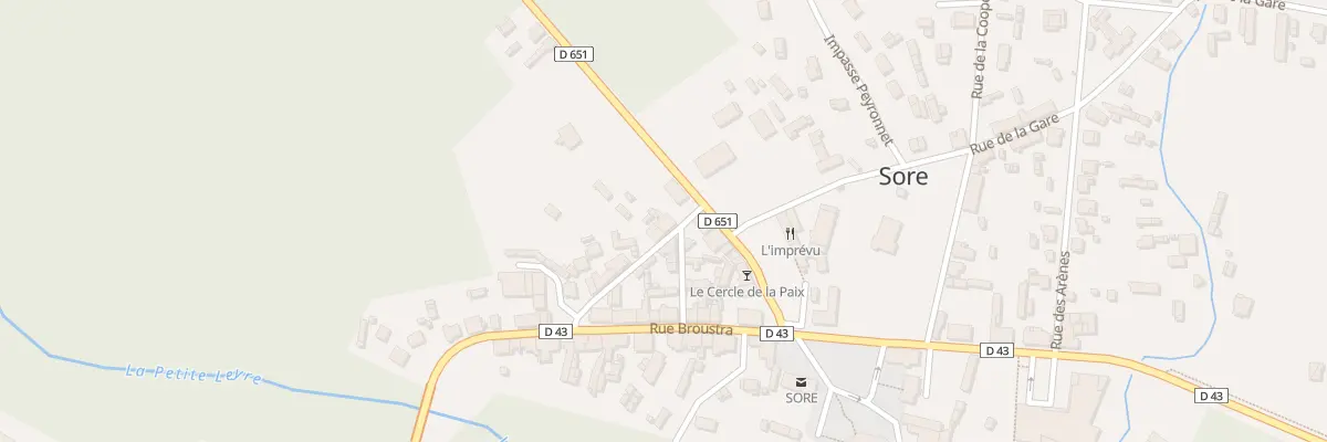 Plan du 95 Rue Victor Callen à Sore
